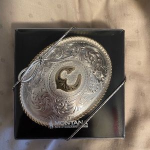 Montana Silversmiths Initial Belt Buckle